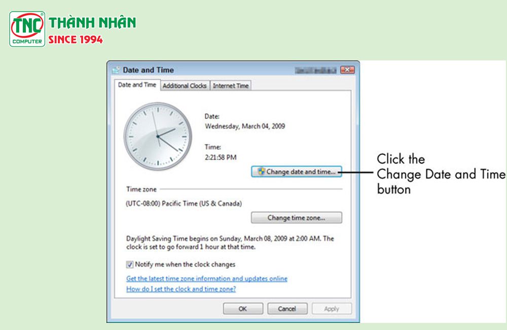 Hướng dẫn cách chỉnh sửa ngày giờ trên máy tính cực dễ