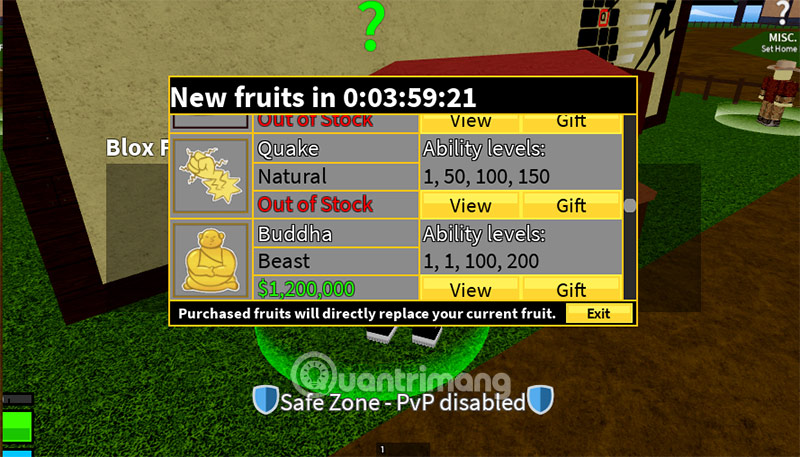 Code Blox Fruits, code Blox Fruit tháng 7/2024 và cách nhập code