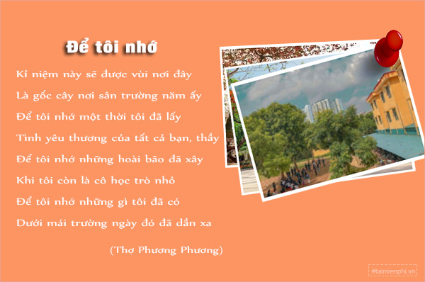 Những Bài Thơ Về Trường Học Ý Nghĩa Nhất