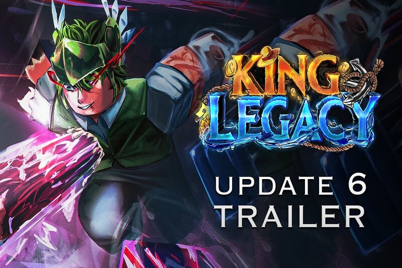 Code King Legacy update 6.0 mới nhất tháng 07/2024