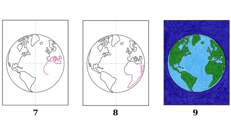 Vẽ Trái Đất đơn giản, dễ dàng chỉ với 10 bước cơ bản nhất