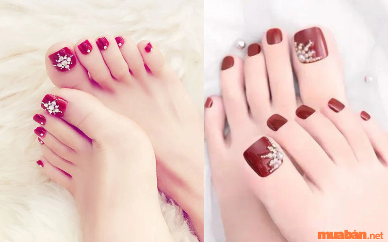 Top 16 mẫu nail màu đỏ rượu quyến rũ, sang trọng