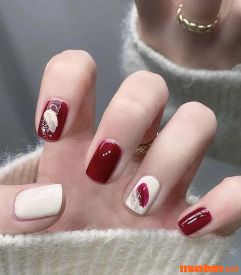 Top 16 mẫu nail màu đỏ rượu quyến rũ, sang trọng