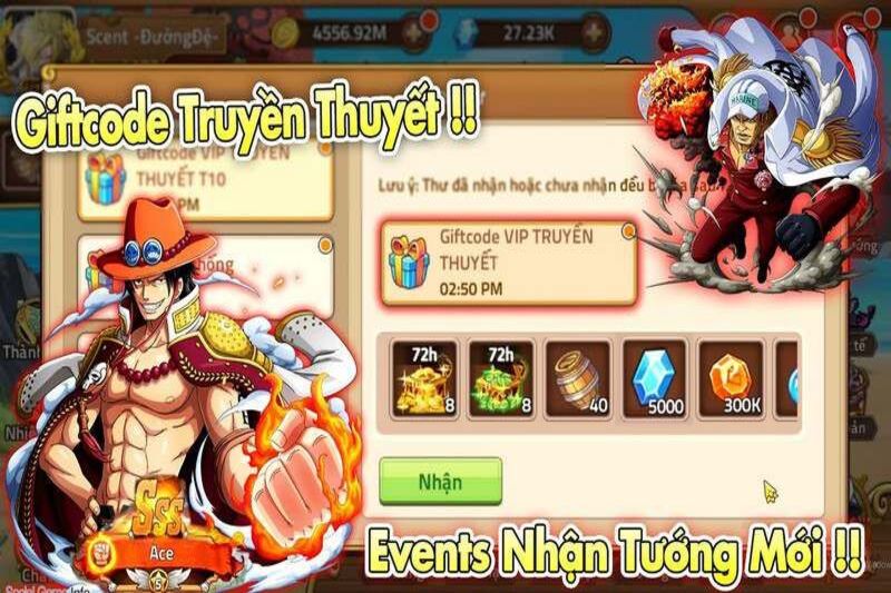 Code Huyền Thoại Hải Tặc mới nhất 08/2024