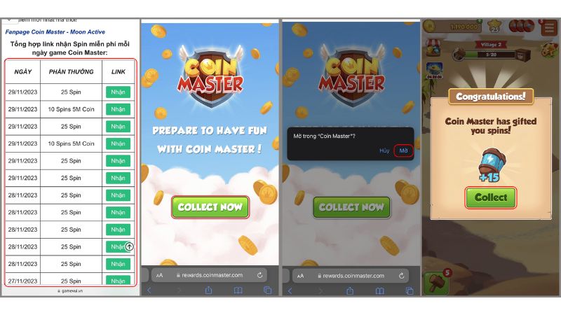 Các cách nhận Spin, code Coin Master tháng 8/2024