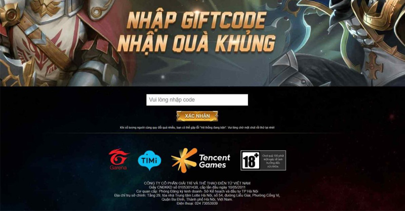 Nhập Giftcode Liên Quân như thế nào? Hướng dẫn cách thực hiện