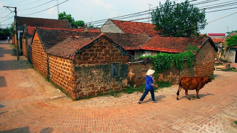 Hình nền đẹp yên bình - Bức tranh làng quê tĩnh lặng