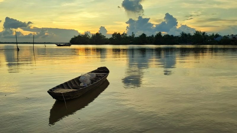 Hình nền đẹp yên bình - Bức tranh làng quê tĩnh lặng