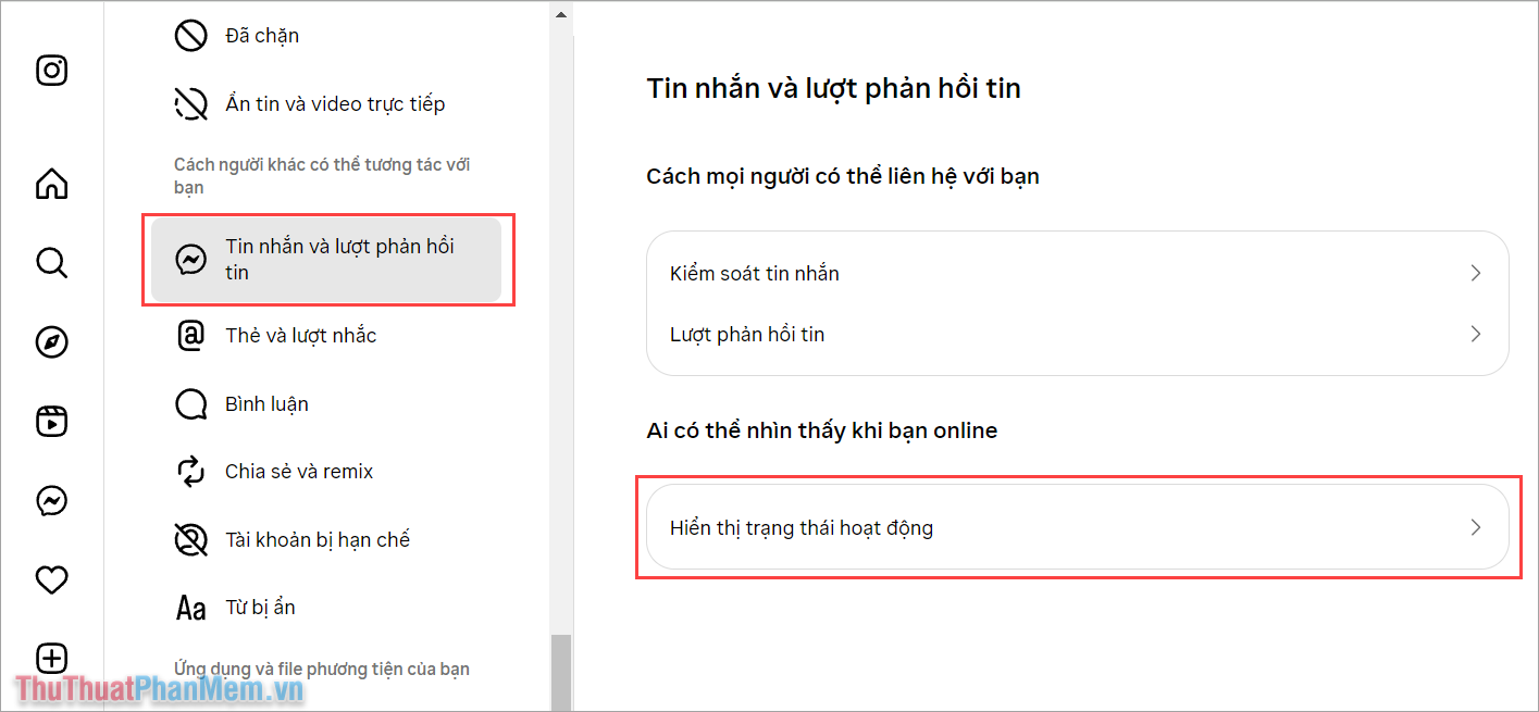 Cách tắt và ẩn hoạt động online trên Instagram