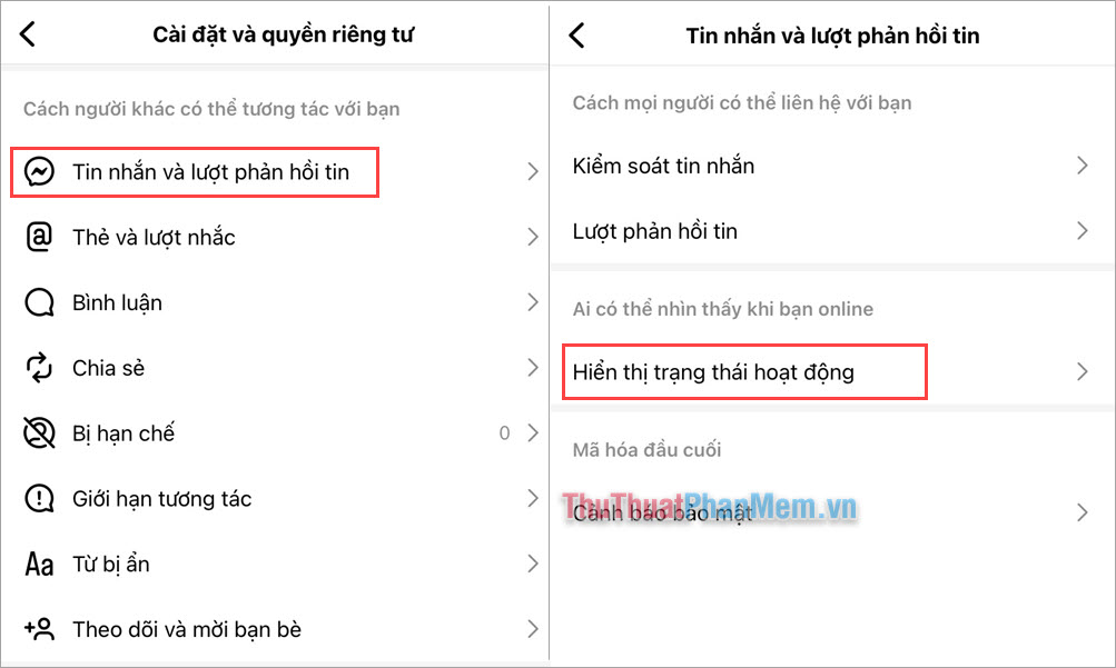 Cách tắt và ẩn hoạt động online trên Instagram