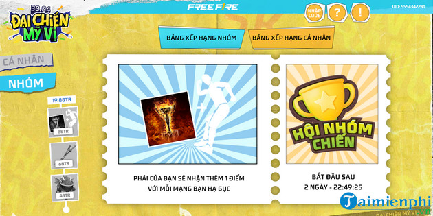 Đại Chiến Mỹ Vị 30/4 Free Fire - Thể lệ và cách chơi nhận thưởng miễn phí