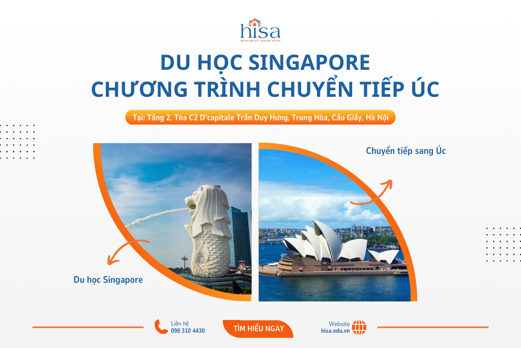 Du học Singapore chuyển tiếp Úc: Cơ hội hiện thực ước mơ du học Úc