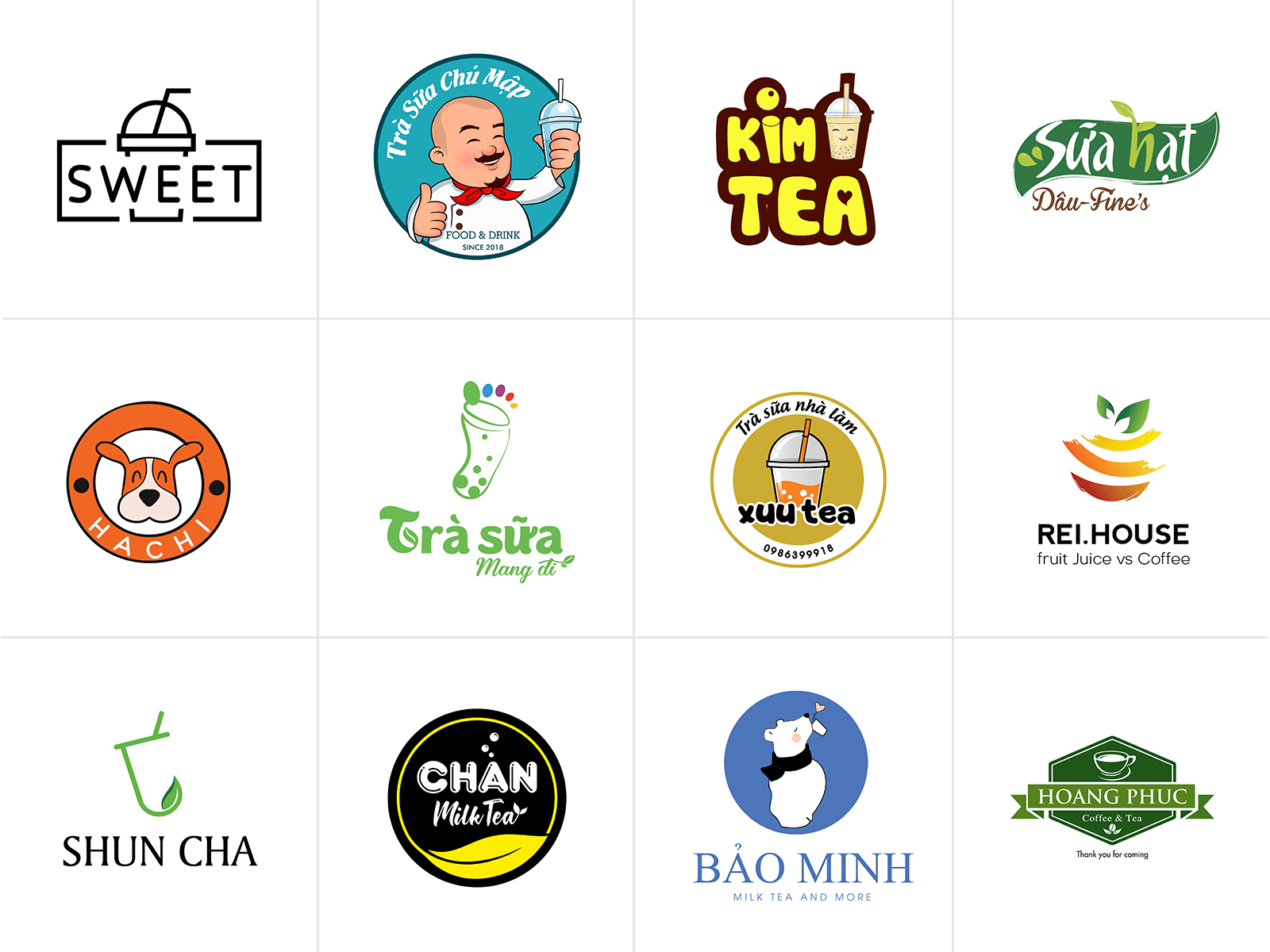 101+ mẫu thiết kế logo trà sữa đẹp hú hồn, khó cưỡng [Cập nhật 2024]