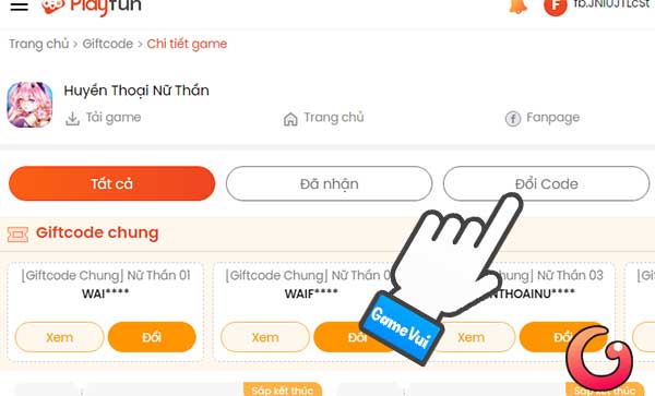 Tổng hợp code Huyền Thoại Nữ Thần mới nhất tháng 9/2024