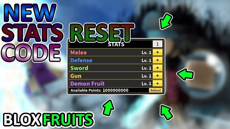 Cập nhật Code Blox Fruit mới nhất: EXP, reset stats, trái ác quỷ Dragon