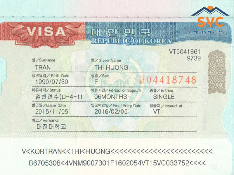 Chi tiết về các loại visa du học Hàn Quốc năm 2022