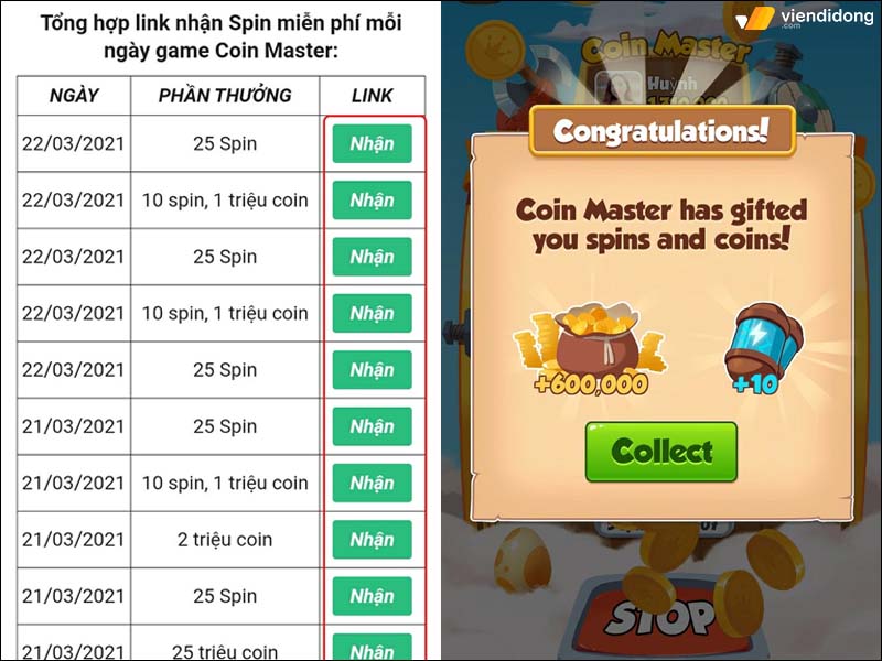 Cach nhận Spin Link và code Coin Master Free mới nhất T3/2024 không giới hạn