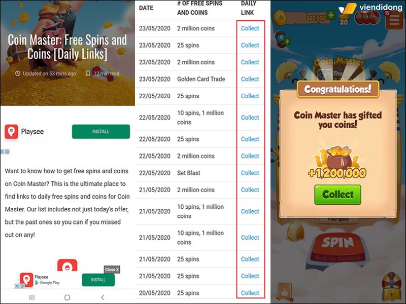 Cach nhận Spin Link và code Coin Master Free mới nhất T3/2024 không giới hạn