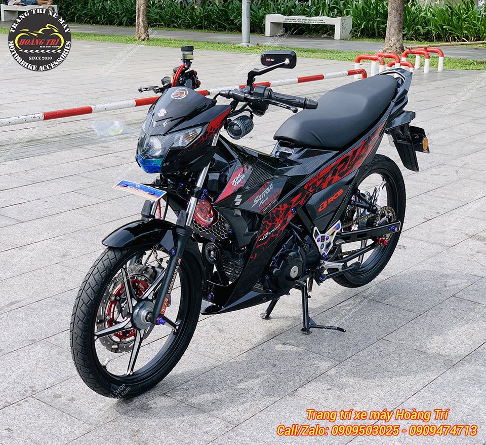 Độ kiểng Suzuki Satria phong cách HTR