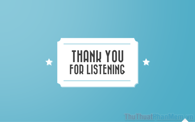 Hình ảnh Thank You For Listening đẹp