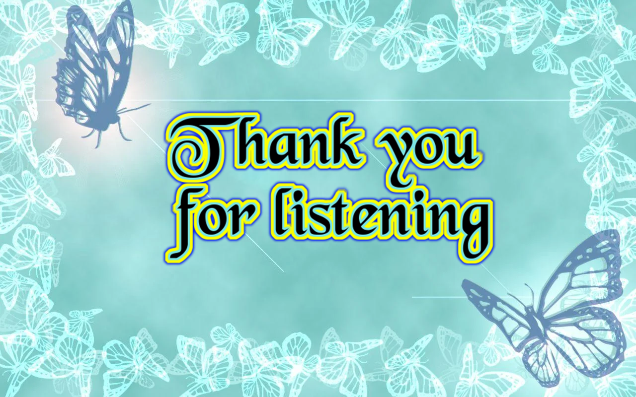 Hình ảnh Thank You For Listening đẹp