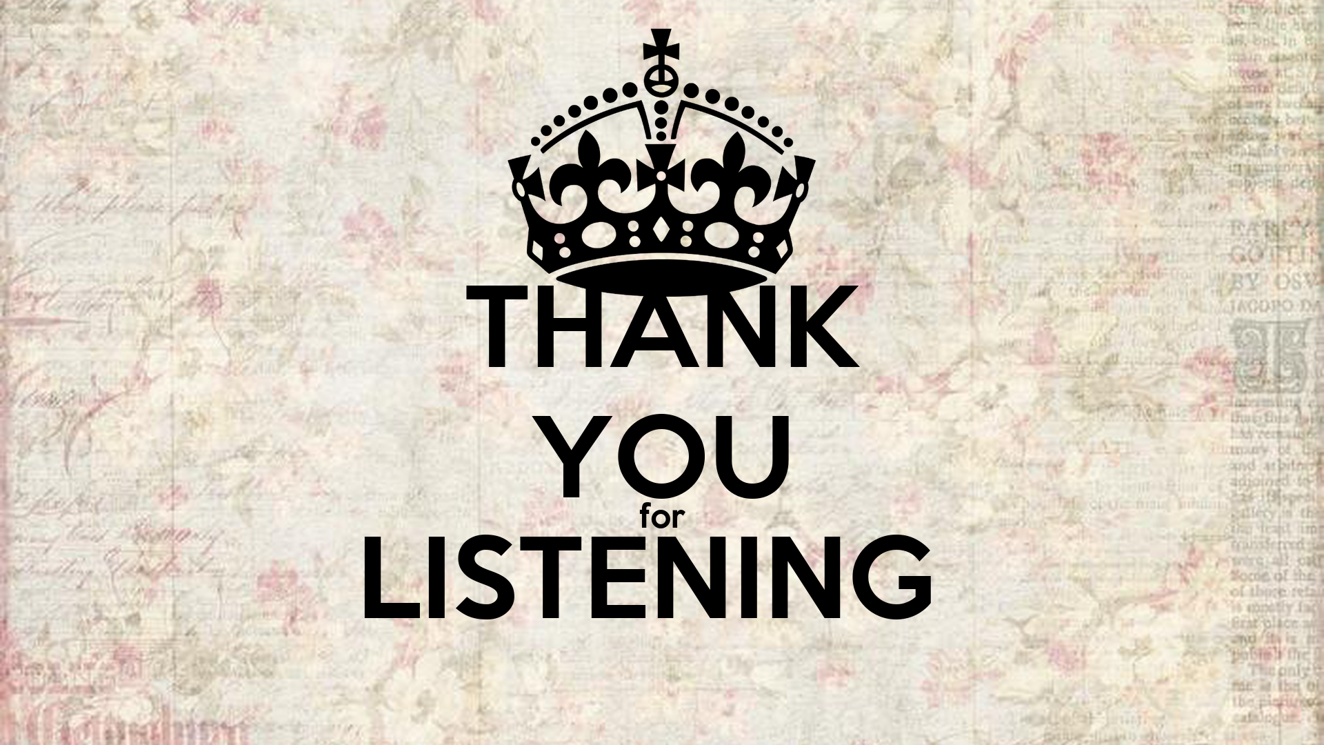 Hình ảnh Thank You For Listening đẹp