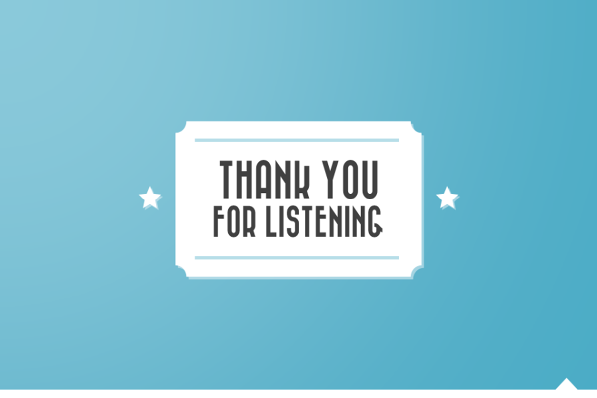 Hình ảnh Thank You For Listening đẹp