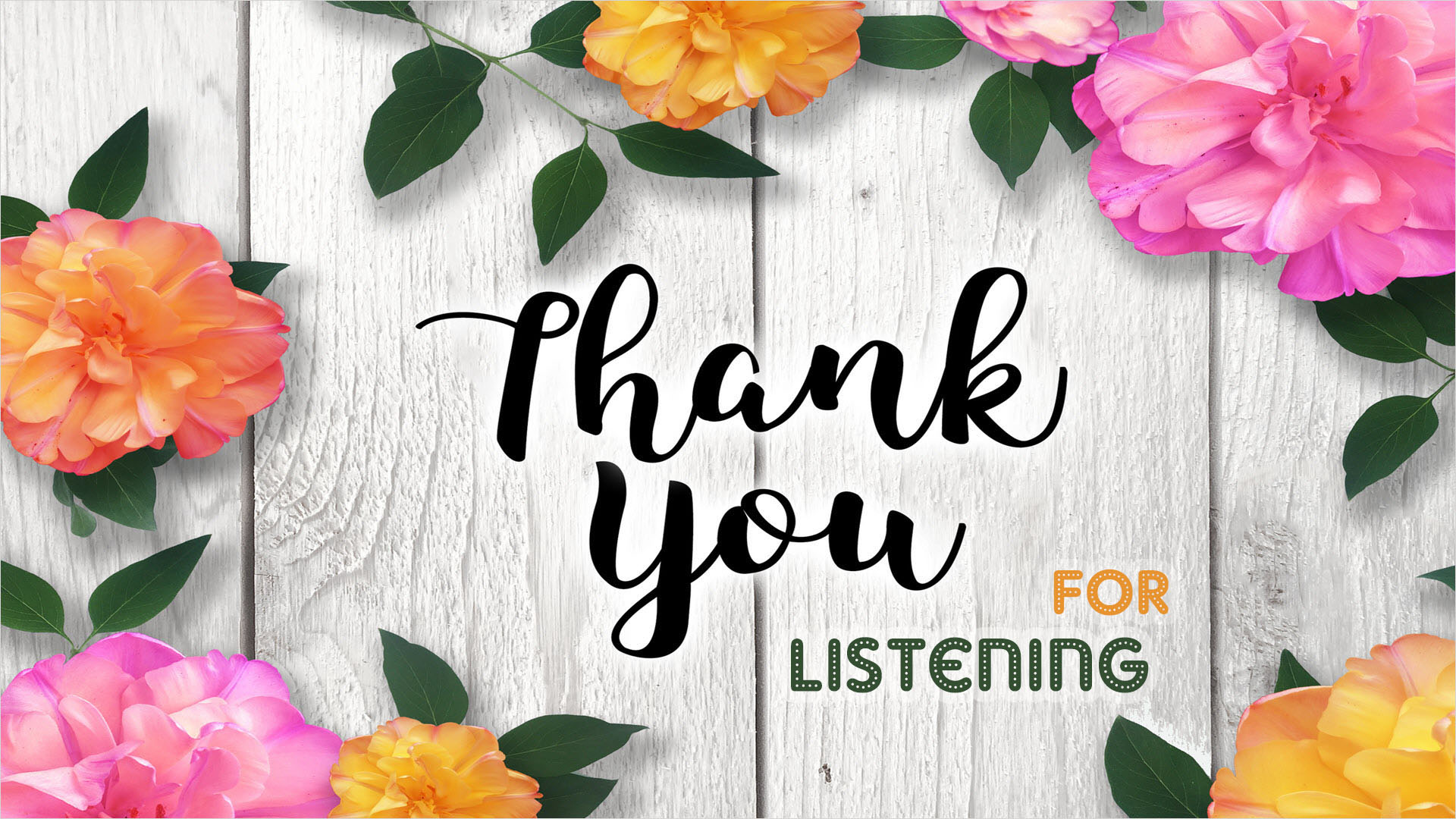 Hình ảnh Thank You For Listening đẹp