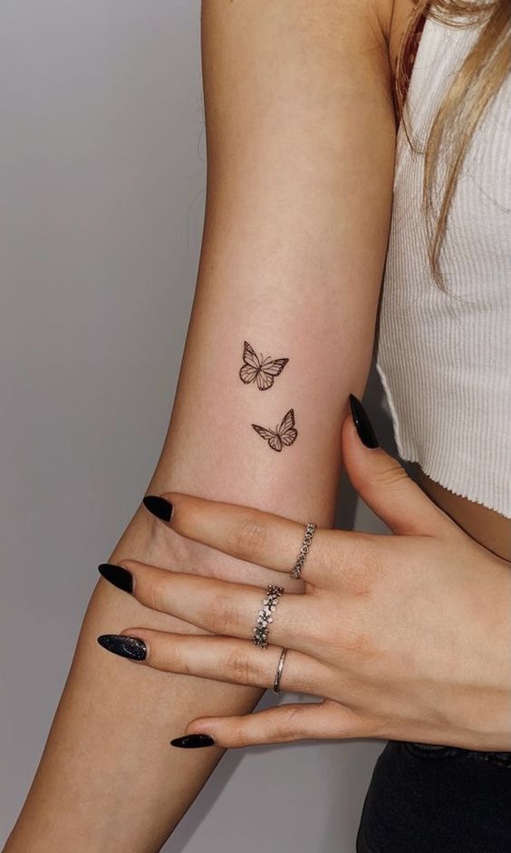 150 hình xăm bướm mini cực đẹp được chọn lọc - Genztattoo