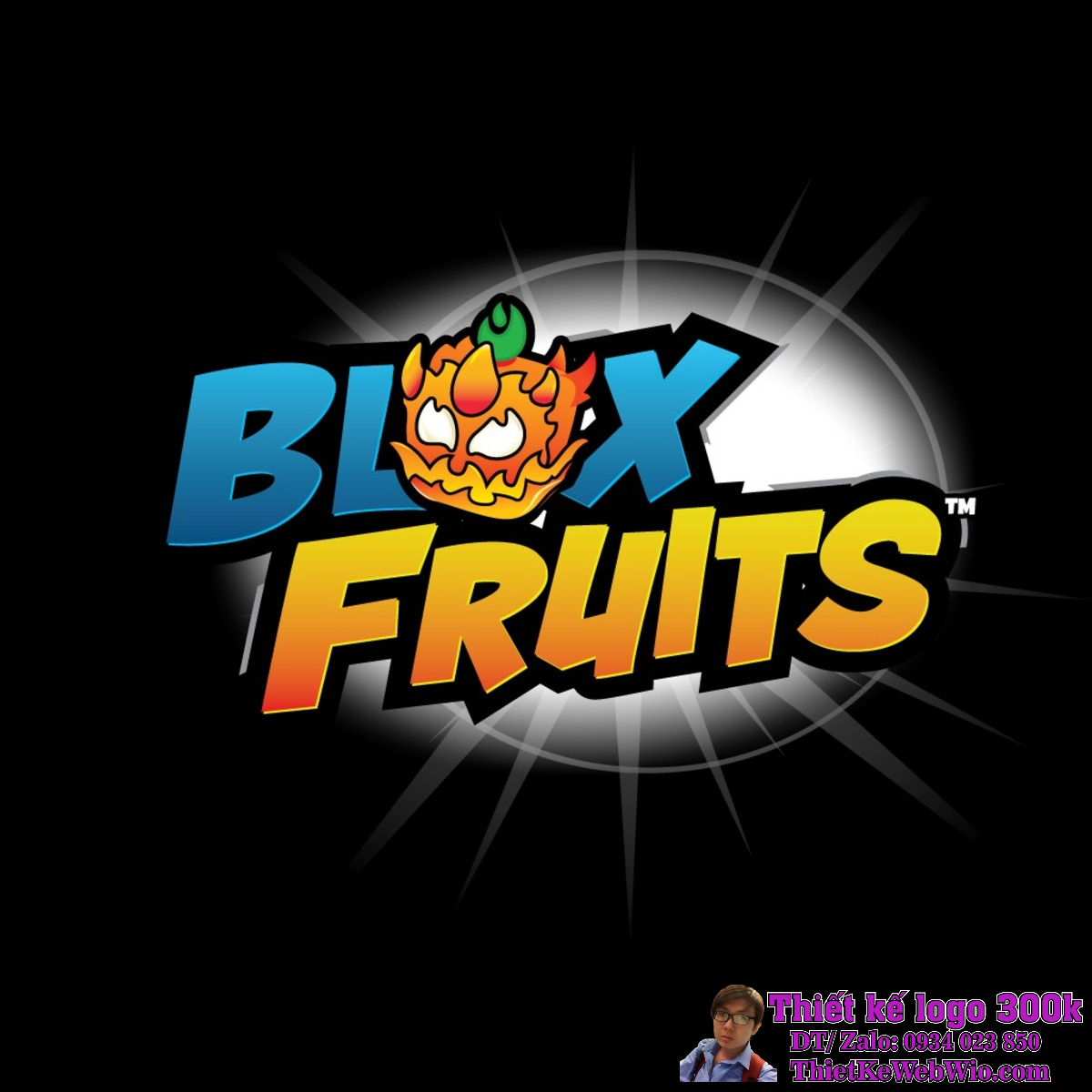 logo blox fruit, GIÁ RẺ 300K 500K ĐẸP CHUYÊN NGHIỆP