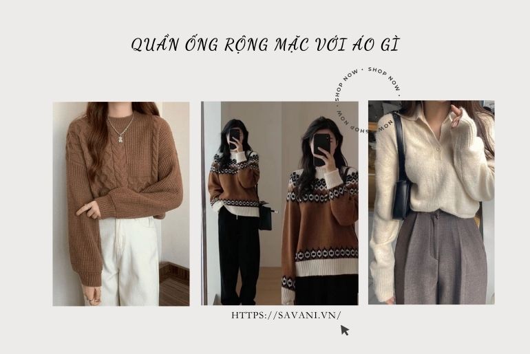 Quần ống rộng mặc với áo gì? 10+ cách phối đồ đỉnh - xu hướng nhất 2024