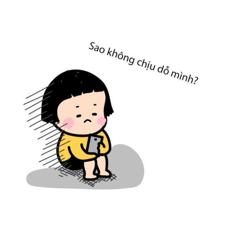 Trọn bộ meme giận dỗi dễ thương cute, hờn dỗi giận người yêu