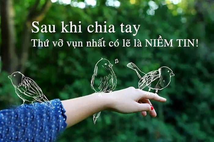 Hình ảnh đẹp về sự chấm dứt tình yêu buồn