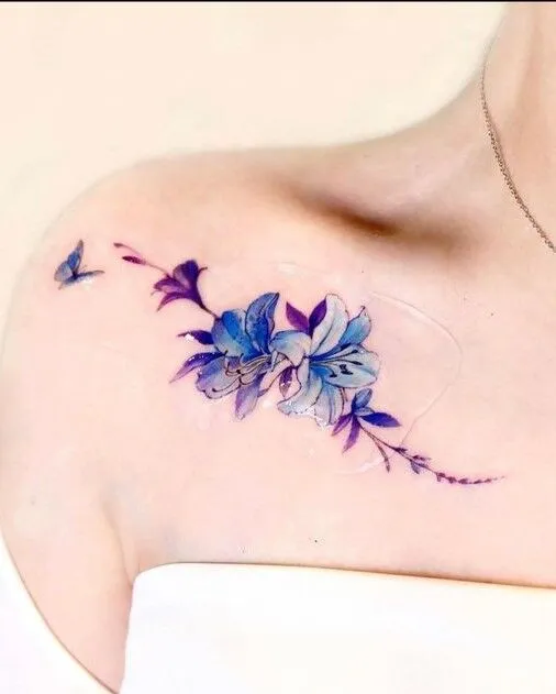 99+ hình xăm bông hoa trên vai được ưa thích nhất hiện nay - Genztattoo