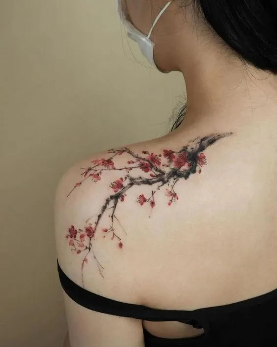 99+ hình xăm bông hoa trên vai được ưa thích nhất hiện nay - Genztattoo