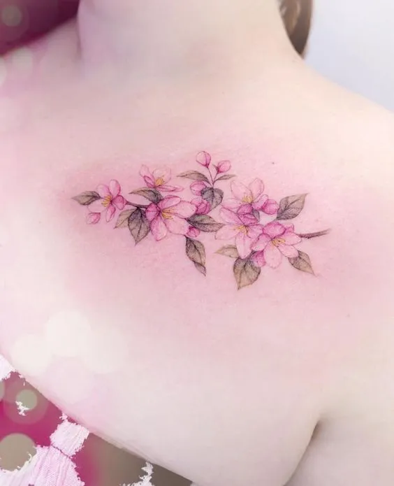 99+ hình xăm bông hoa trên vai được ưa thích nhất hiện nay - Genztattoo