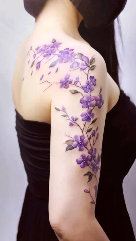 99+ hình xăm bông hoa trên vai được ưa thích nhất hiện nay - Genztattoo