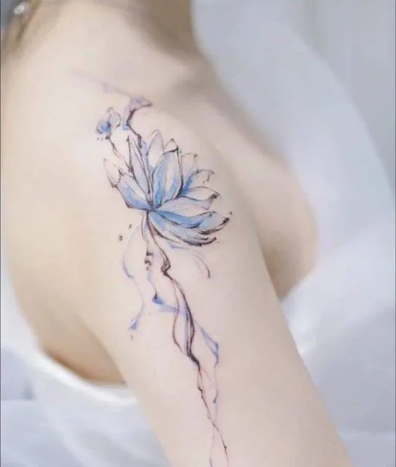 99+ hình xăm bông hoa trên vai được ưa thích nhất hiện nay - Genztattoo