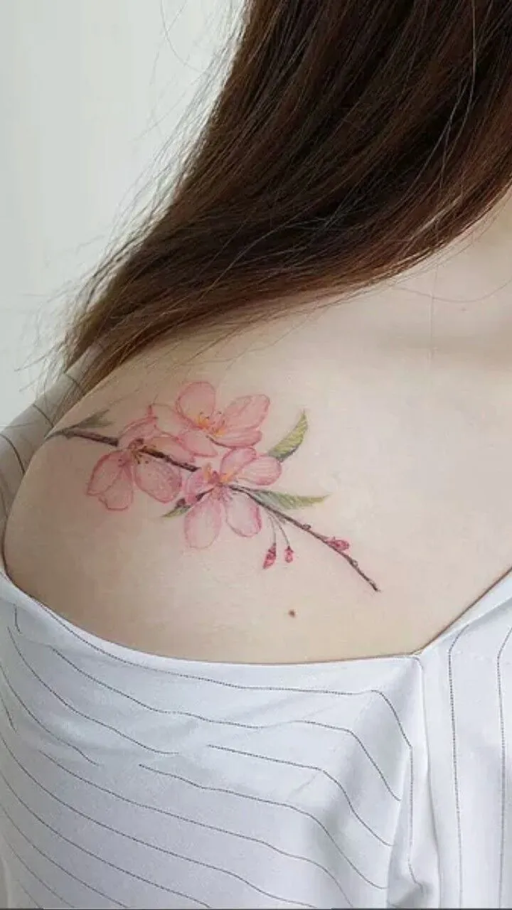 99+ hình xăm bông hoa trên vai được ưa thích nhất hiện nay - Genztattoo