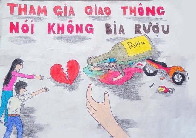 Vẽ Tranh An Toàn Giao Thông Đẹp - Ý Nghĩa An toàn Giao Thông