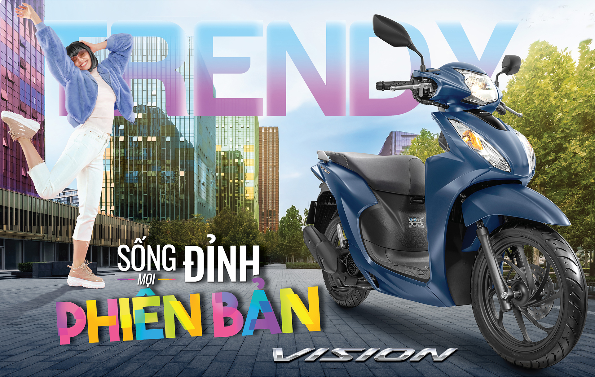 Bảng giá xe Honda Vision 2023 mới nhất (tháng 10/2024): Giá lăn bánh theo khu vực