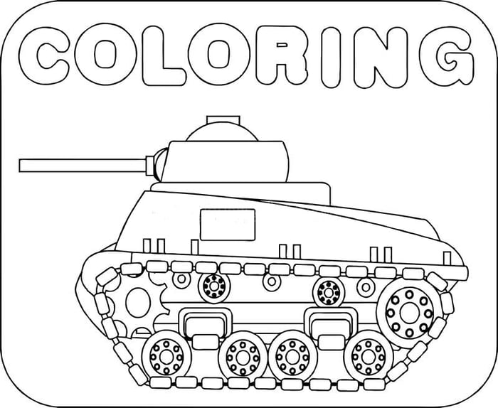 Bộ sưu tập tranh tô màu về xe tăng