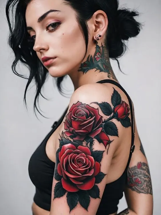 Top 999+ hình xăm hoa hồng cho nữ cực phong cách và quyến rũ - Genztattoo