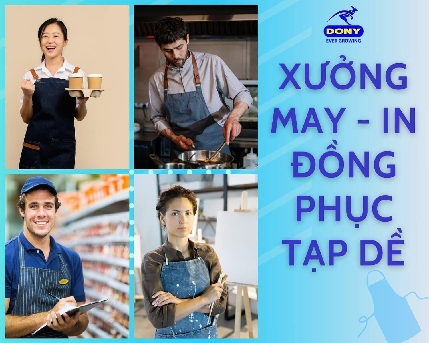 Địa Chỉ May Tạp Dề Đồng Phục Uy Tín Tại TPHCM